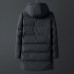 Mens Winter Mid Long Hooded Padded Jacket Parka Mens Winter Mid Long Hooded Padded Jacket Parka