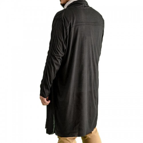 Men Sweater Mid Long Loose Coat Knit Cardigans Jacket Overcoat Men Sweater Mid Long Loose Coat Knit Cardigans Jacket Overcoat