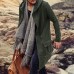 Fashion Mid Long Solid Color Hoodie Drawstring Cardigans For Men Fashion Mid Long Solid Color Hoodie Drawstring Cardigans For Men