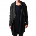 Mens Essential Casual Oversized Stitching Solid Color Long Turn Down Collar Sweatshirts Cardigans Mens Essential Casual Oversized Stitching Solid Color Long Turn Down Collar Sweatshirts Cardigans