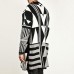 Mens Black White Patchwork Mid Long Style Fashion Casual Knit Cardigans Mens Black White Patchwork Mid Long Style Fashion Casual Knit Cardigans