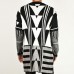 Mens Black White Patchwork Mid Long Style Fashion Casual Knit Cardigans Mens Black White Patchwork Mid Long Style Fashion Casual Knit Cardigans