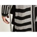 Mens Black White Patchwork Mid Long Style Fashion Casual Knit Cardigans Mens Black White Patchwork Mid Long Style Fashion Casual Knit Cardigans