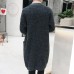 Men Comfy Mid-Length Knit Loose Breathable Pockets Solid Color Cardigans Men Comfy Mid-Length Knit Loose Breathable Pockets Solid Color Cardigans