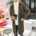Men Comfy Mid-Length Knit Loose Breathable Pockets Solid Color Cardigans Men Comfy Mid-Length Knit Loose Breathable Pockets Solid Color Cardigans