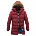 Mens Winter Mid Length Thickened Buttons Solid Color Warm Padded Jacket Mens Winter Mid Length Thickened Buttons Solid Color Warm Padded Jacket