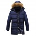 Mens Winter Mid Length Thickened Buttons Solid Color Warm Padded Jacket Mens Winter Mid Length Thickened Buttons Solid Color Warm Padded Jacket