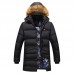 Mens Winter Mid Length Thickened Buttons Solid Color Warm Padded Jacket Mens Winter Mid Length Thickened Buttons Solid Color Warm Padded Jacket
