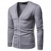Mens Brief Breathable V Neck Zipper Long Sleeve Slim Cardigans Casual Coats Mens Brief Breathable V Neck Zipper Long Sleeve Slim Cardigans Casual Coats