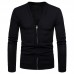 Mens Brief Breathable V Neck Zipper Long Sleeve Slim Cardigans Casual Coats Mens Brief Breathable V Neck Zipper Long Sleeve Slim Cardigans Casual Coats