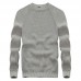 Mens 100% Cotton Solid Color O-Neck Collar Knitted Pullovers Sweaters Mens 100% Cotton Solid Color O-Neck Collar Knitted Pullovers Sweaters