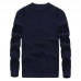 Mens 100% Cotton Solid Color O-Neck Collar Knitted Pullovers Sweaters Mens 100% Cotton Solid Color O-Neck Collar Knitted Pullovers Sweaters