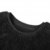 Mens Casual Comfy Fleece Round Neck Solid Color Long Sleeve Pullovers Sweaters Mens Casual Comfy Fleece Round Neck Solid Color Long Sleeve Pullovers Sweaters