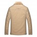 Mens Plus Size Lapel Collar Fleece Warm Chest Pocket Winter Jacket Mens Plus Size Lapel Collar Fleece Warm Chest Pocket Winter Jacket