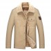 Mens Plus Size Lapel Collar Fleece Warm Chest Pocket Winter Jacket Mens Plus Size Lapel Collar Fleece Warm Chest Pocket Winter Jacket