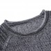 Mens Stitching Color Pullovers Tops Wrinkle O-Neck Collar Sweaters Mens Stitching Color Pullovers Tops Wrinkle O-Neck Collar Sweaters