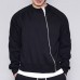 Mens Stitching Side Zipper Round Neck Street Style Solid Color Cardigans Mens Stitching Side Zipper Round Neck Street Style Solid Color Cardigans