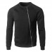 Mens Stitching Side Zipper Round Neck Street Style Solid Color Cardigans Mens Stitching Side Zipper Round Neck Street Style Solid Color Cardigans