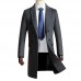 Mens Mid Long Slim Woolen Overcoat Thick Warm Double-breasted Stylish Trench Coat Mens Mid Long Slim Woolen Overcoat Thick Warm Double-breasted Stylish Trench Coat