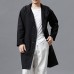 Men's Vintage Casual Cotton Linen Hooded Collar Long Sleeve Sweater Cardigans Men's Vintage Casual Cotton Linen Hooded Collar Long Sleeve Sweater Cardigans