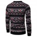 Mens Single Breasted V-Neck Christmas Stitching Color Sweaters Cardigans Mens Single Breasted V-Neck Christmas Stitching Color Sweaters Cardigans