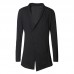 Men's Casual Black Long Fit Thick Warm Cardigans Fashion Mid Long Coats Men's Casual Black Long Fit Thick Warm Cardigans Fashion Mid Long Coats
