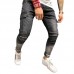 Mens Fashion Casual Big Pockets Mid Waist Stone Washed Slim Ripped Jeans Mens Fashion Casual Big Pockets Mid Waist Stone Washed Slim Ripped Jeans