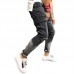 Mens Fashion Casual Big Pockets Mid Waist Stone Washed Slim Ripped Jeans Mens Fashion Casual Big Pockets Mid Waist Stone Washed Slim Ripped Jeans