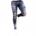 Mens Street Style Zipper Skinny Ripped Cotton Slim Washed Jeans Mens Street Style Zipper Skinny Ripped Cotton Slim Washed Jeans