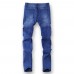 Mens Street Style Zipper Skinny Ripped Cotton Slim Washed Jeans Mens Street Style Zipper Skinny Ripped Cotton Slim Washed Jeans