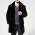 Mens Faux Fur Collar Winter Warm Fit Jacket Casual Mid Long Coats Mens Faux Fur Collar Winter Warm Fit Jacket Casual Mid Long Coats
