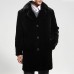 Mens Faux Fur Collar Winter Warm Fit Jacket Casual Mid Long Coats Mens Faux Fur Collar Winter Warm Fit Jacket Casual Mid Long Coats