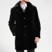 Mens Faux Fur Collar Winter Warm Fit Jacket Casual Mid Long Coats Mens Faux Fur Collar Winter Warm Fit Jacket Casual Mid Long Coats