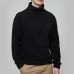 Autumn Winter Fleece High Collar Fashion Solid Color Long Sleeve T-shirts for Men Autumn Winter Fleece High Collar Fashion Solid Color Long Sleeve T-shirts for Men