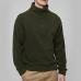 Autumn Winter Fleece High Collar Fashion Solid Color Long Sleeve T-shirts for Men Autumn Winter Fleece High Collar Fashion Solid Color Long Sleeve T-shirts for Men