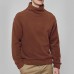 Autumn Winter Fleece High Collar Fashion Solid Color Long Sleeve T-shirts for Men Autumn Winter Fleece High Collar Fashion Solid Color Long Sleeve T-shirts for Men