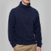Autumn Winter Fleece High Collar Fashion Solid Color Long Sleeve T-shirts for Men Autumn Winter Fleece High Collar Fashion Solid Color Long Sleeve T-shirts for Men