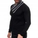 Men's Fashion Long Sleeve Turtleneck Knit Buttons Thick Cardigan Casual Sweaters Men's Fashion Long Sleeve Turtleneck Knit Buttons Thick Cardigan Casual Sweaters