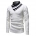 Men's Fashion Long Sleeve Turtleneck Knit Buttons Thick Cardigan Casual Sweaters Men's Fashion Long Sleeve Turtleneck Knit Buttons Thick Cardigan Casual Sweaters