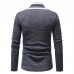 Men's Fashion Long Sleeve Turtleneck Knit Buttons Thick Cardigan Casual Sweaters Men's Fashion Long Sleeve Turtleneck Knit Buttons Thick Cardigan Casual Sweaters