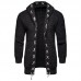 Casual Winter Solid Color Braided Knitted Thick Warm Hooded Cardigans for Men Casual Winter Solid Color Braided Knitted Thick Warm Hooded Cardigans for Men