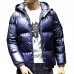 Mens Thick Warm Winter Padded Jacket Stylish Bright Color Hooded Insulated Coats Mens Thick Warm Winter Padded Jacket Stylish Bright Color Hooded Insulated Coats
