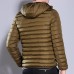 Mens Casual Cotton Down Padded Jacket Hooded Solid Color Coats Mens Casual Cotton Down Padded Jacket Hooded Solid Color Coats