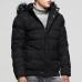 Mens Winter Thick Warm Detachable Hooded Padded Jacket Parka Mens Winter Thick Warm Detachable Hooded Padded Jacket Parka