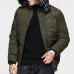 Mens Winter Thick Warm Detachable Hooded Padded Jacket Parka Mens Winter Thick Warm Detachable Hooded Padded Jacket Parka