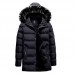 Mens Warm Cotton Padded Jacket Furry Hooded Insulated Winter Parka Mens Warm Cotton Padded Jacket Furry Hooded Insulated Winter Parka