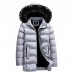 Mens Warm Cotton Padded Jacket Furry Hooded Insulated Winter Parka Mens Warm Cotton Padded Jacket Furry Hooded Insulated Winter Parka