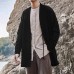 Mens Ethnic Style Loose Drawstring Casual Knit Cardigans Coats Mens Ethnic Style Loose Drawstring Casual Knit Cardigans Coats