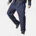 Mens Comfy Loose Breathable Elastic Waist Solid Color Cotton Jeans Pants Mens Comfy Loose Breathable Elastic Waist Solid Color Cotton Jeans Pants
