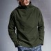Mens Casual High Collar Fit Solid Color Long Sleeve T-shirts Mens Casual High Collar Fit Solid Color Long Sleeve T-shirts